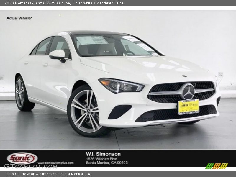 Polar White / Macchiato Beige 2020 Mercedes-Benz CLA 250 Coupe