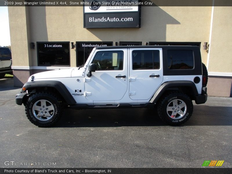 Stone White / Dark Slate Gray/Medium Slate Gray 2009 Jeep Wrangler Unlimited X 4x4