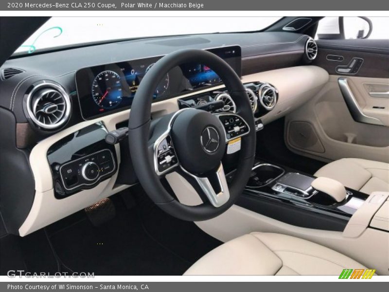 Polar White / Macchiato Beige 2020 Mercedes-Benz CLA 250 Coupe