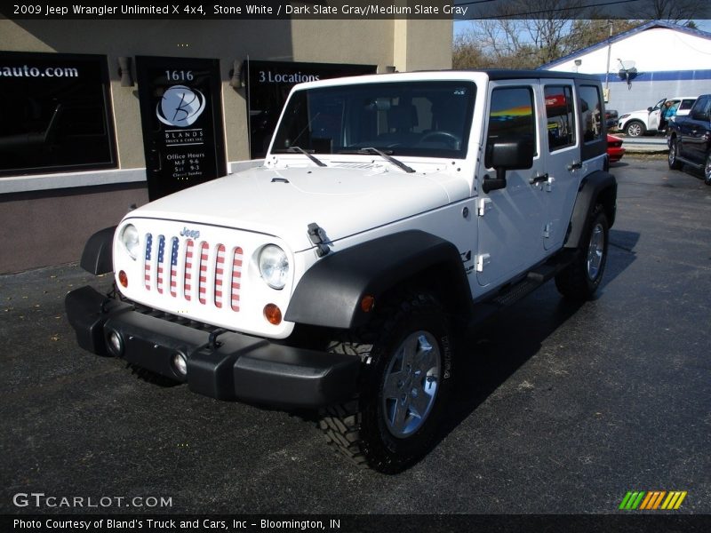 Stone White / Dark Slate Gray/Medium Slate Gray 2009 Jeep Wrangler Unlimited X 4x4