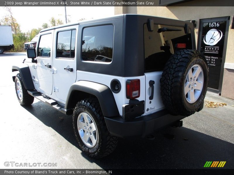 Stone White / Dark Slate Gray/Medium Slate Gray 2009 Jeep Wrangler Unlimited X 4x4