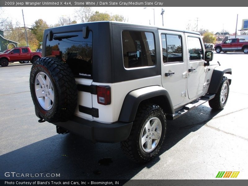 Stone White / Dark Slate Gray/Medium Slate Gray 2009 Jeep Wrangler Unlimited X 4x4