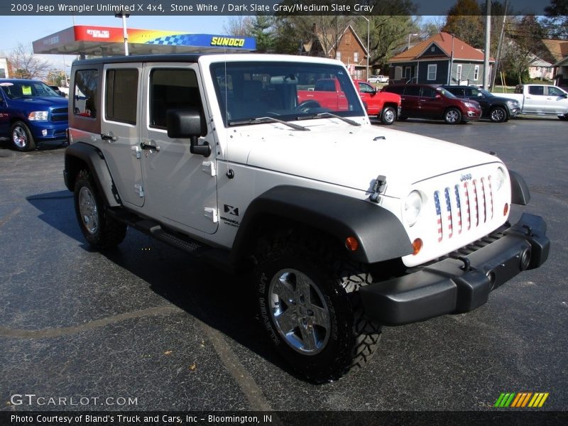 Stone White / Dark Slate Gray/Medium Slate Gray 2009 Jeep Wrangler Unlimited X 4x4