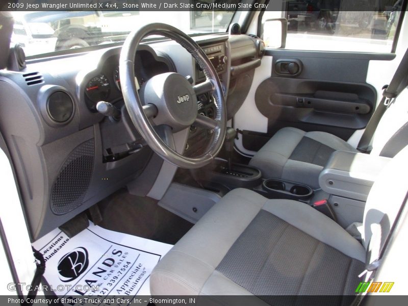 Stone White / Dark Slate Gray/Medium Slate Gray 2009 Jeep Wrangler Unlimited X 4x4