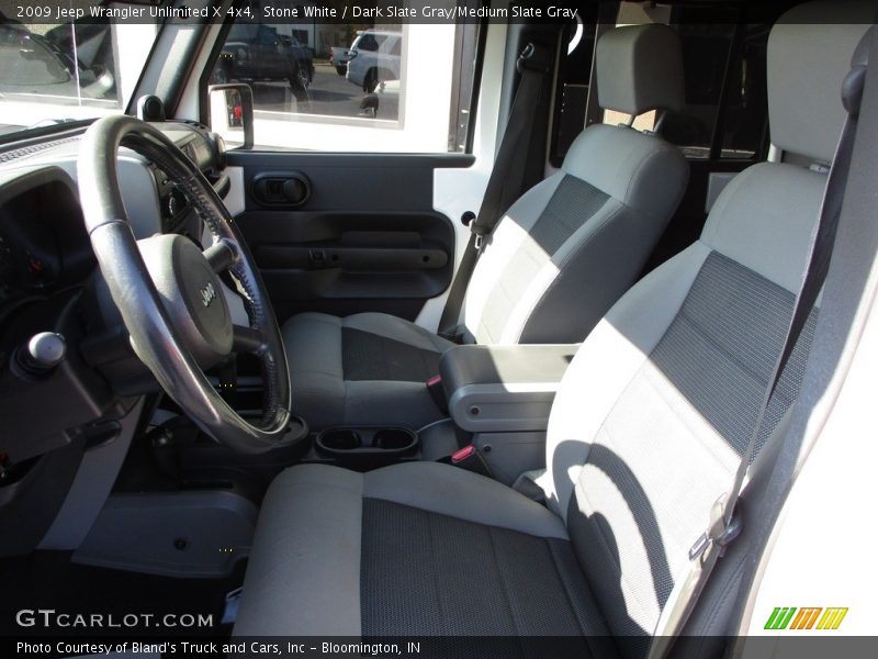 Stone White / Dark Slate Gray/Medium Slate Gray 2009 Jeep Wrangler Unlimited X 4x4