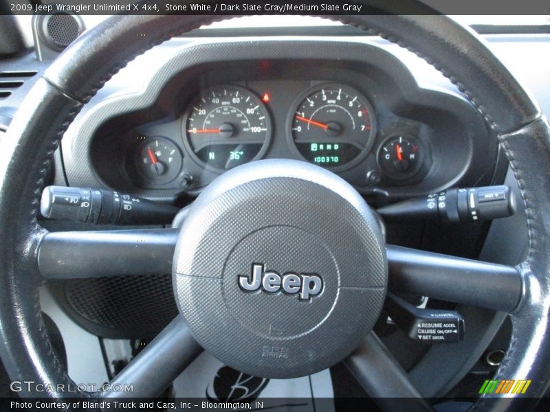 Stone White / Dark Slate Gray/Medium Slate Gray 2009 Jeep Wrangler Unlimited X 4x4