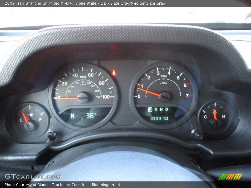 Stone White / Dark Slate Gray/Medium Slate Gray 2009 Jeep Wrangler Unlimited X 4x4