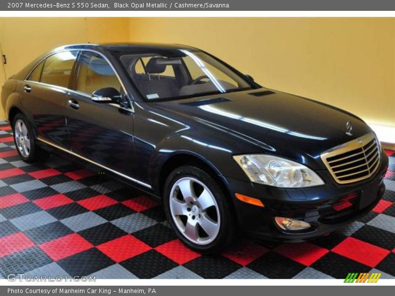 Black Opal Metallic / Cashmere/Savanna 2007 Mercedes-Benz S 550 Sedan