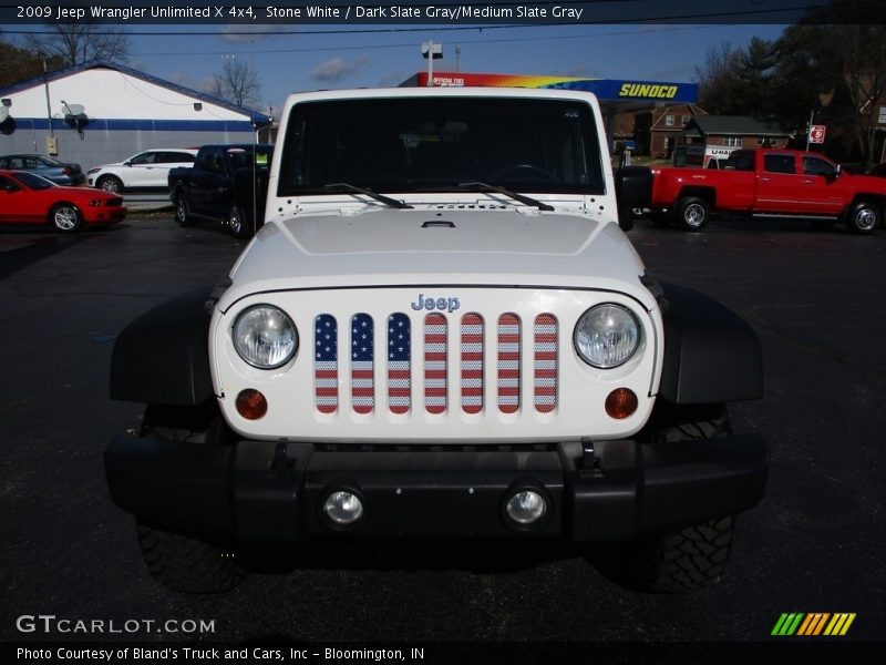 Stone White / Dark Slate Gray/Medium Slate Gray 2009 Jeep Wrangler Unlimited X 4x4