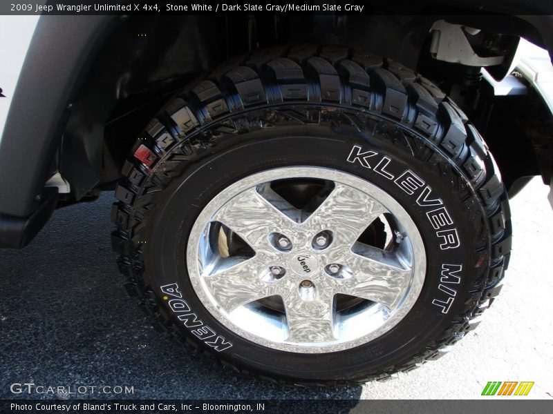 Stone White / Dark Slate Gray/Medium Slate Gray 2009 Jeep Wrangler Unlimited X 4x4