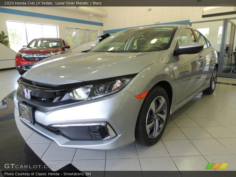 Lunar Silver Metallic / Black 2020 Honda Civic LX Sedan