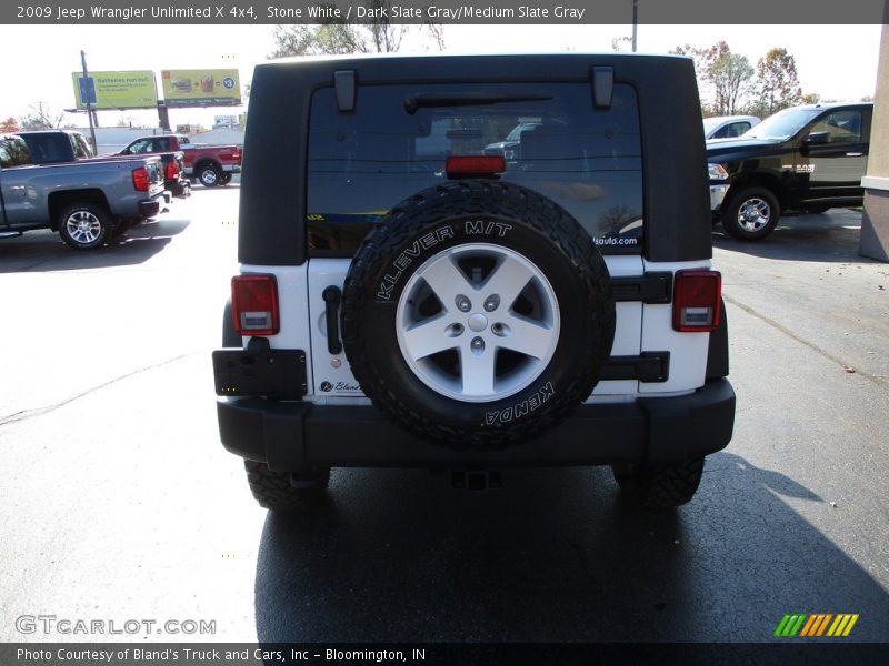 Stone White / Dark Slate Gray/Medium Slate Gray 2009 Jeep Wrangler Unlimited X 4x4