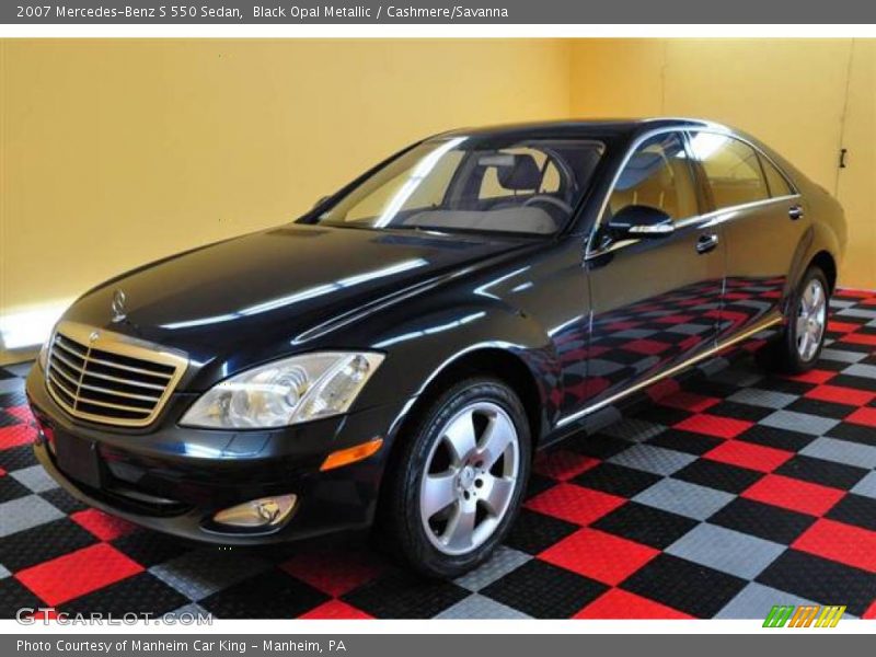 Black Opal Metallic / Cashmere/Savanna 2007 Mercedes-Benz S 550 Sedan