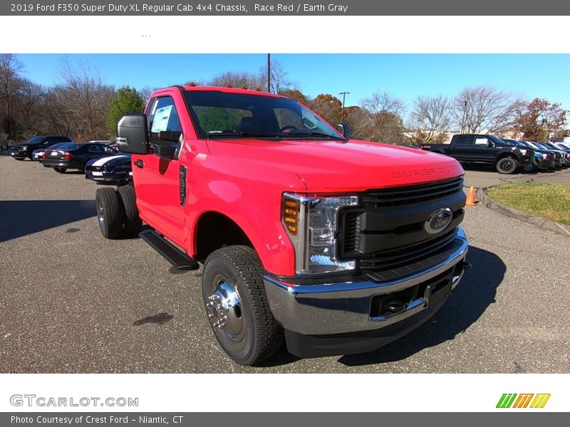 Race Red / Earth Gray 2019 Ford F350 Super Duty XL Regular Cab 4x4 Chassis