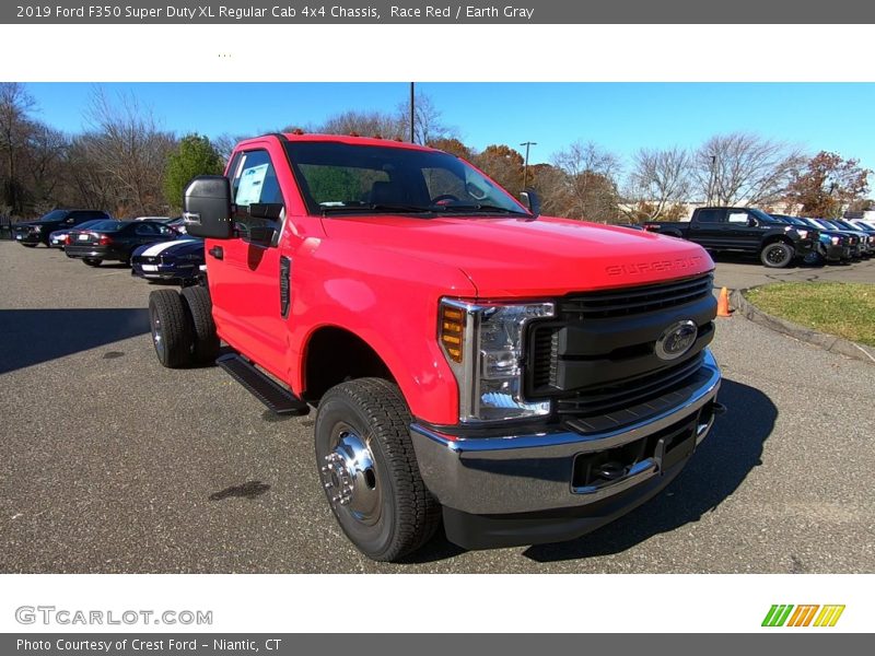 Race Red / Earth Gray 2019 Ford F350 Super Duty XL Regular Cab 4x4 Chassis