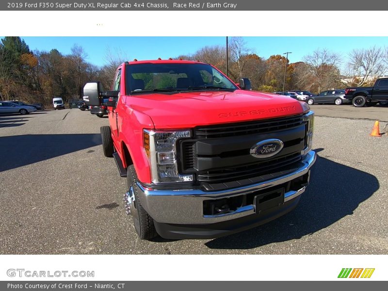 Race Red / Earth Gray 2019 Ford F350 Super Duty XL Regular Cab 4x4 Chassis