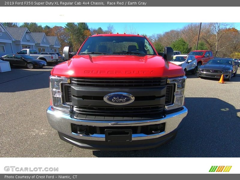 Race Red / Earth Gray 2019 Ford F350 Super Duty XL Regular Cab 4x4 Chassis