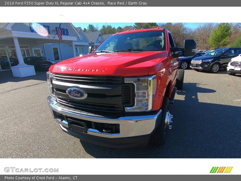 Race Red / Earth Gray 2019 Ford F350 Super Duty XL Regular Cab 4x4 Chassis