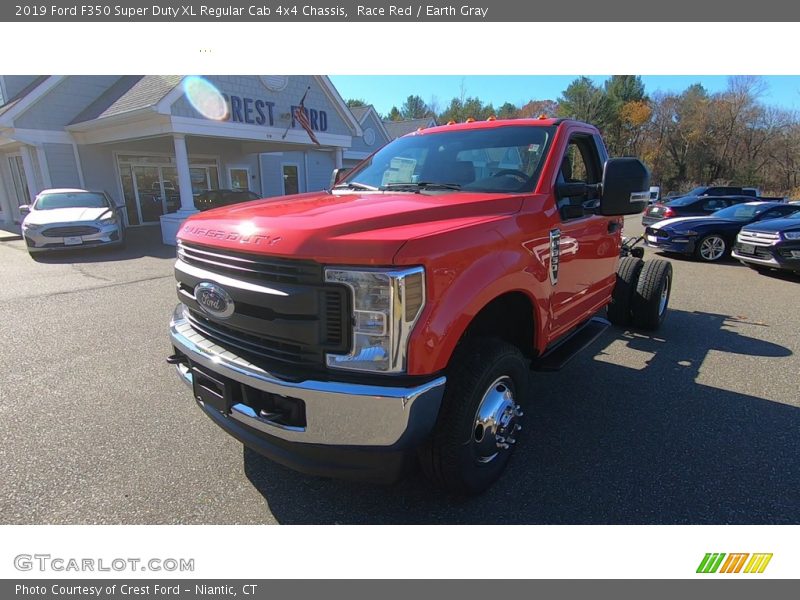 Race Red / Earth Gray 2019 Ford F350 Super Duty XL Regular Cab 4x4 Chassis