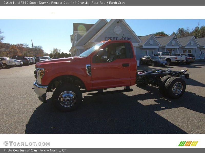 Race Red / Earth Gray 2019 Ford F350 Super Duty XL Regular Cab 4x4 Chassis