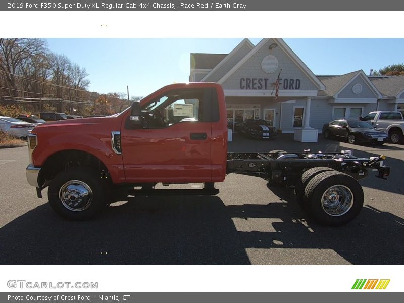 Race Red / Earth Gray 2019 Ford F350 Super Duty XL Regular Cab 4x4 Chassis