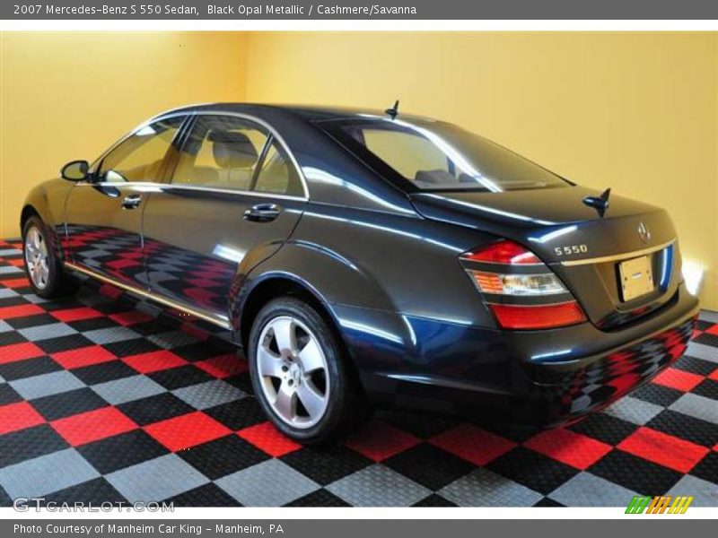 Black Opal Metallic / Cashmere/Savanna 2007 Mercedes-Benz S 550 Sedan