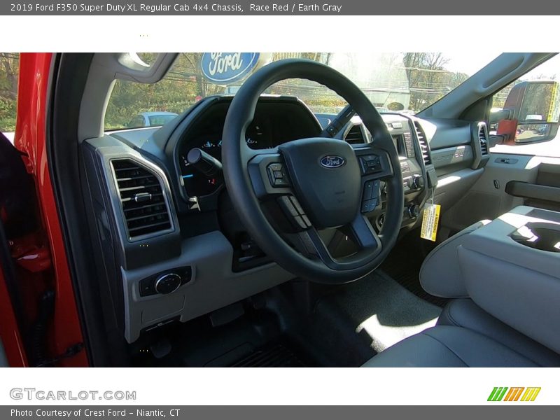 Race Red / Earth Gray 2019 Ford F350 Super Duty XL Regular Cab 4x4 Chassis