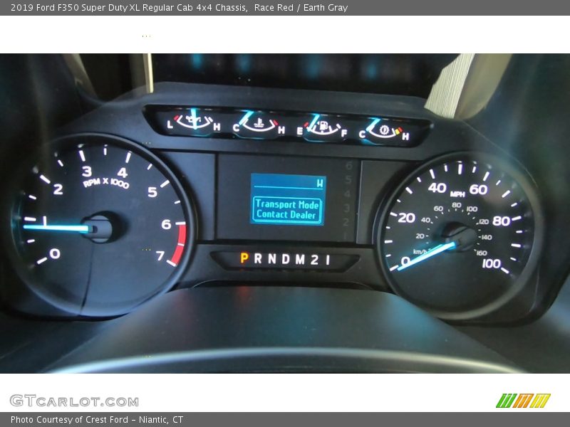 Race Red / Earth Gray 2019 Ford F350 Super Duty XL Regular Cab 4x4 Chassis