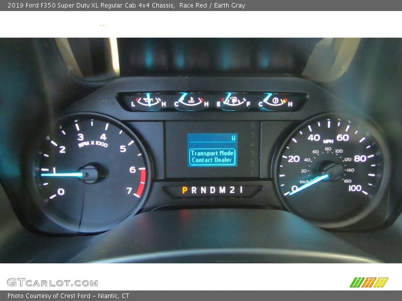 Race Red / Earth Gray 2019 Ford F350 Super Duty XL Regular Cab 4x4 Chassis