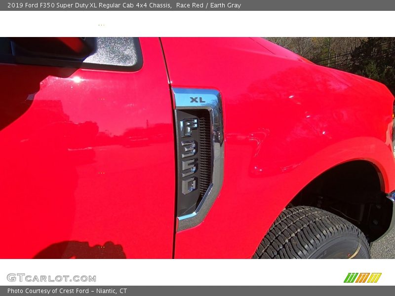 Race Red / Earth Gray 2019 Ford F350 Super Duty XL Regular Cab 4x4 Chassis