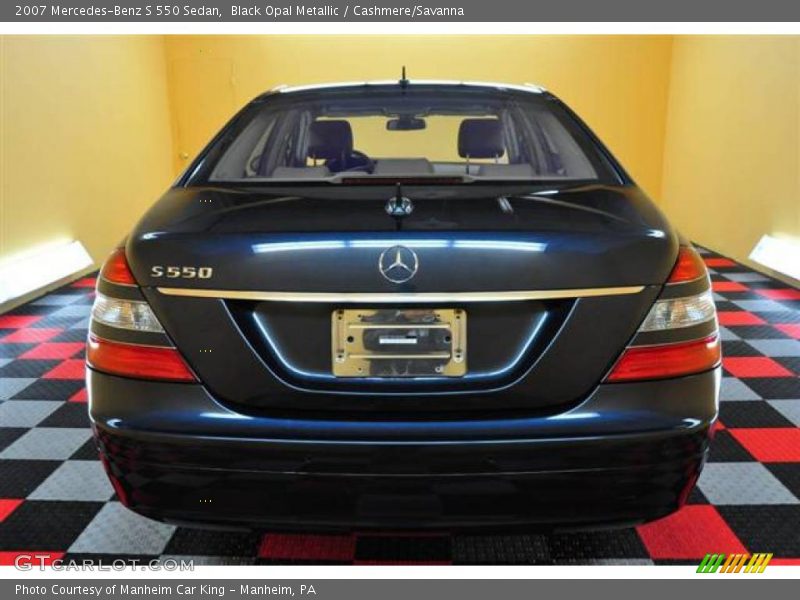 Black Opal Metallic / Cashmere/Savanna 2007 Mercedes-Benz S 550 Sedan