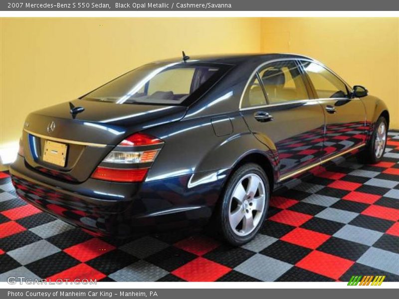 Black Opal Metallic / Cashmere/Savanna 2007 Mercedes-Benz S 550 Sedan