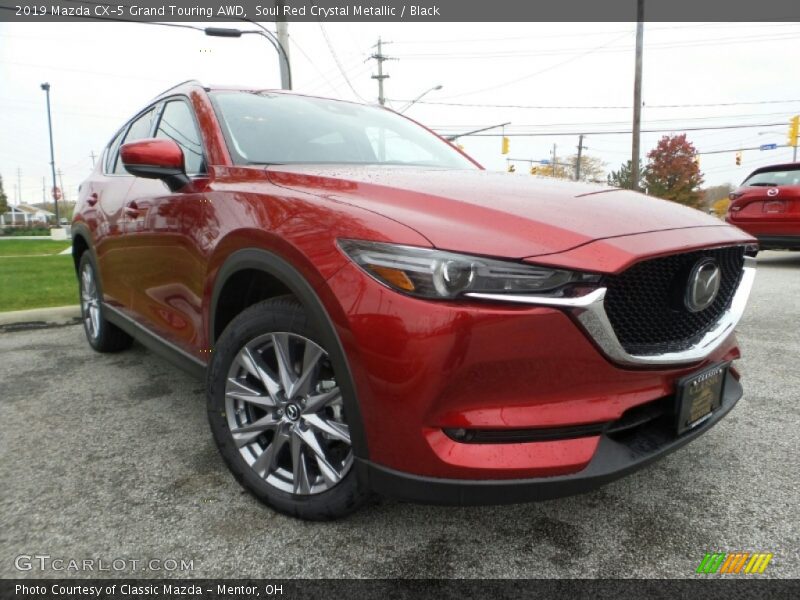 Soul Red Crystal Metallic / Black 2019 Mazda CX-5 Grand Touring AWD