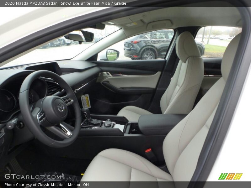 Front Seat of 2020 MAZDA3 Sedan