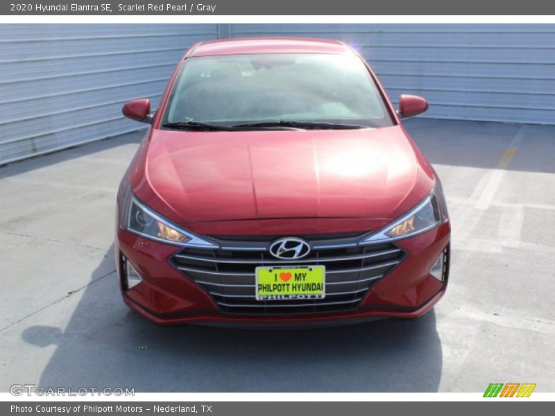 Scarlet Red Pearl / Gray 2020 Hyundai Elantra SE