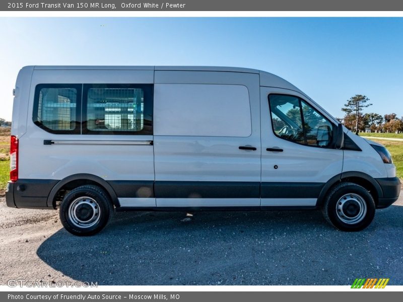 Oxford White / Pewter 2015 Ford Transit Van 150 MR Long