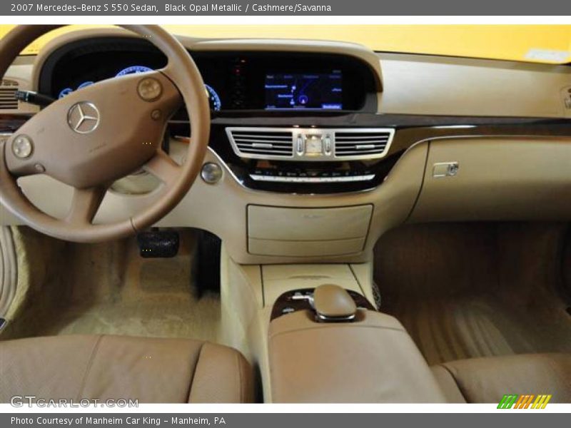 Black Opal Metallic / Cashmere/Savanna 2007 Mercedes-Benz S 550 Sedan