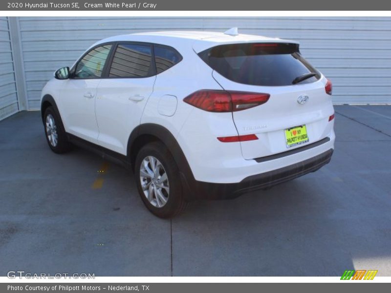Cream White Pearl / Gray 2020 Hyundai Tucson SE
