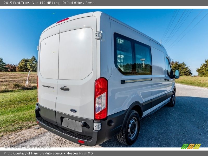 Oxford White / Pewter 2015 Ford Transit Van 150 MR Long