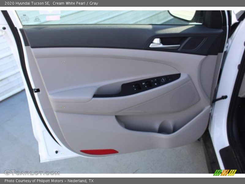 Cream White Pearl / Gray 2020 Hyundai Tucson SE