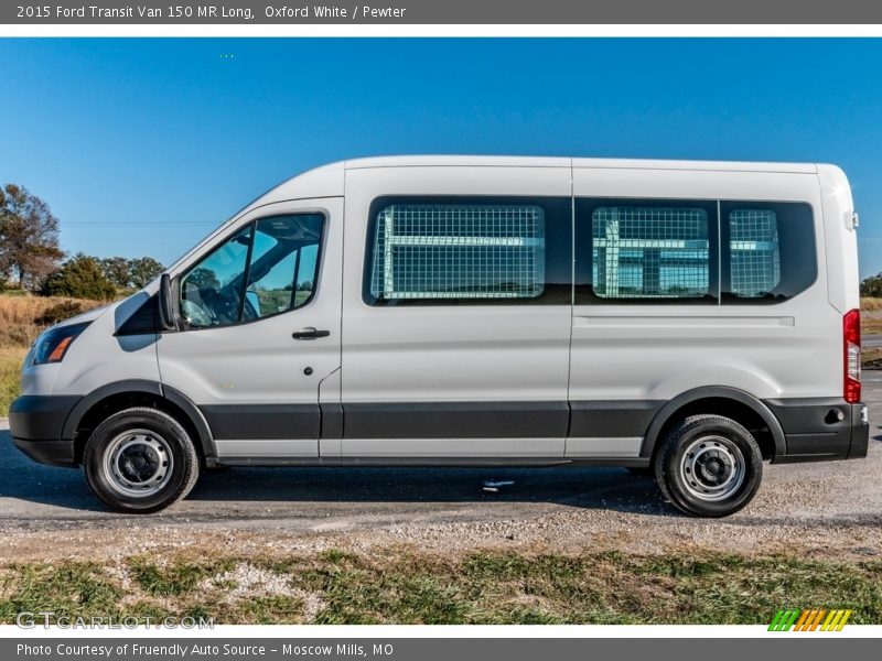 Oxford White / Pewter 2015 Ford Transit Van 150 MR Long