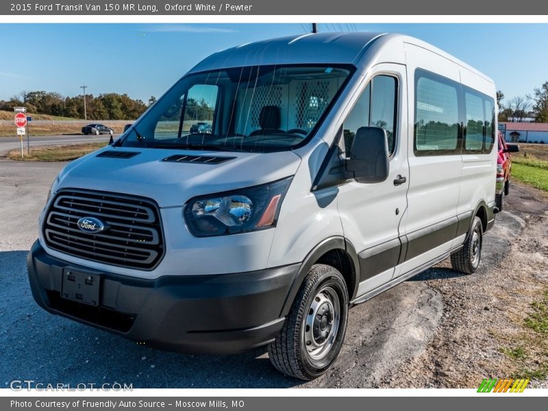 Oxford White / Pewter 2015 Ford Transit Van 150 MR Long