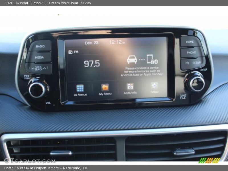 Cream White Pearl / Gray 2020 Hyundai Tucson SE