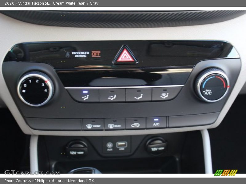 Cream White Pearl / Gray 2020 Hyundai Tucson SE