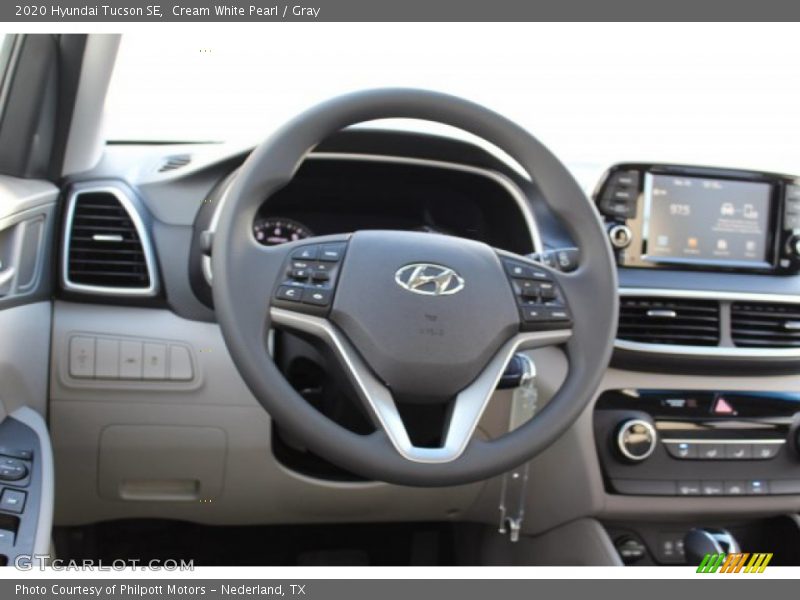 Cream White Pearl / Gray 2020 Hyundai Tucson SE