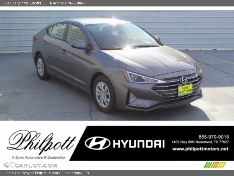 Machine Gray / Black 2020 Hyundai Elantra SE