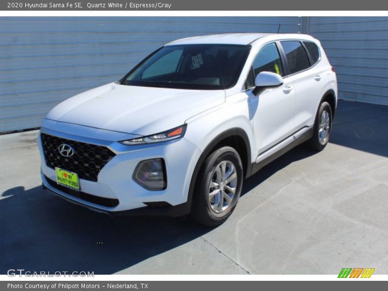 Quartz White / Espresso/Gray 2020 Hyundai Santa Fe SE