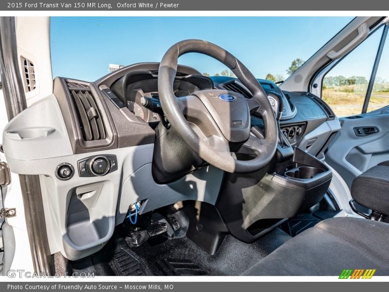 Oxford White / Pewter 2015 Ford Transit Van 150 MR Long