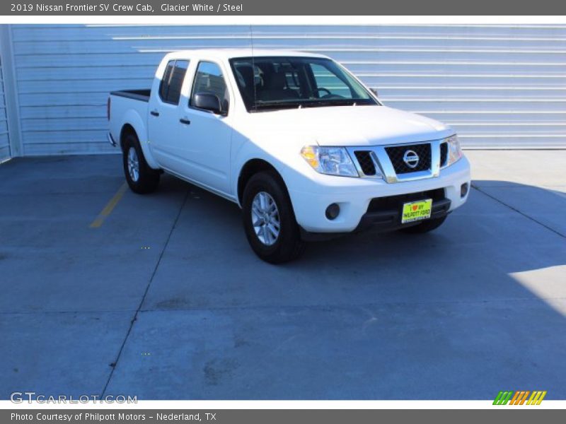Glacier White / Steel 2019 Nissan Frontier SV Crew Cab