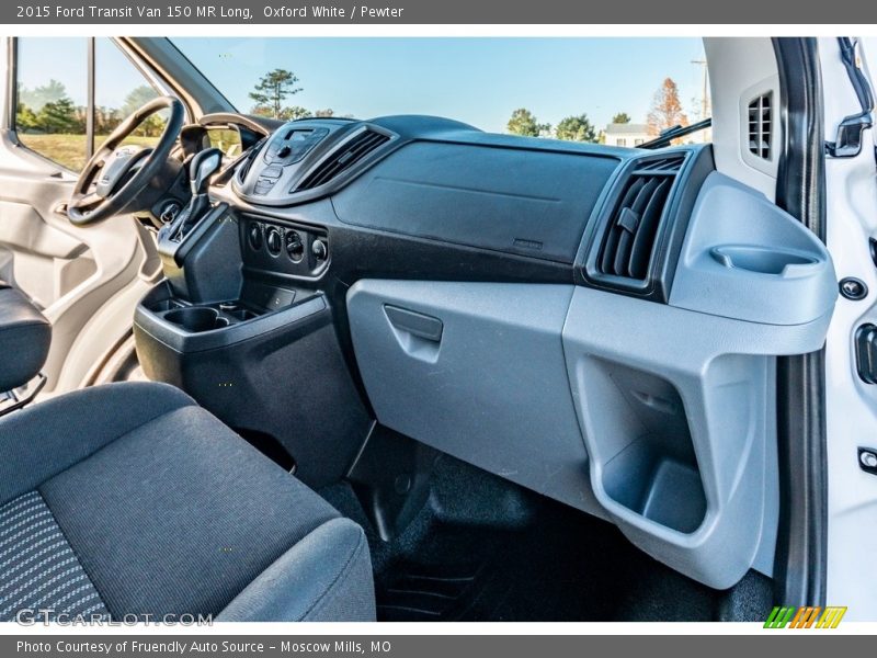 Oxford White / Pewter 2015 Ford Transit Van 150 MR Long
